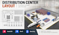 design distribution center layout logistics warehouse floor plans autocad