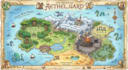 do draw cartoon fantasy map illustration, doodle hand drawn