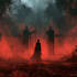 design a cinematic horror book cover illustration