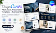 create canva pitch decks, presentation templates and business slides