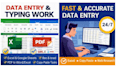 do something good in data entry, graphic and logo design