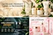 design skincare products label design product packaging label