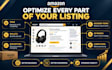 optimize your amazon listing for SEO and conversions
