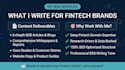 write b2b fintech articles, saas content, and whitepapers