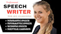 write professional, engaging, personalized speech for your occasion