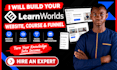 setup learnworlds lms course migration academy with stripe integrations