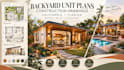 create california florida backyard residential unit design construction plans