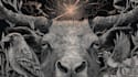 draw a dark and striking illustration