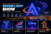 turn your logo into a cinematic drone light show animation