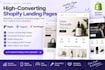 shopify development , cro , landing pages