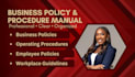 create a professional business policy and procedure manual