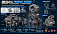 3d cad modeling,3d mechanical product design, injection mold for prototyping cnc