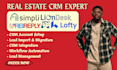 setup lofty crm, rei reply, resimpli, liondesk, wise agent real estate crm