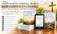 ghostwrite, format, design kdp christain ebook, daily devotional, prayer journal