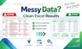 clean excel data and convert PDF files to excel
