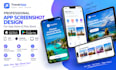 design awesome app screenshots for play store and app store