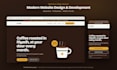 design a responsive landing page in HTML CSS and javascript