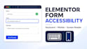 fix elementor form accessibility for keyboard, screen reader and mobile users