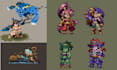 create pixel art sprite sheets game sprites animation assets pixel character rpg
