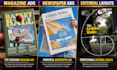 create business advert, editorial magazine ads newspaper, catalog design, layout
