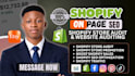 do shopify store audit, improve shopify SEO to boost shopify sales