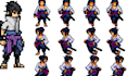 do pixel art sprite sheet game art character design animated video game pixel