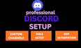 setup a professional custom discord server