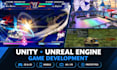 develop unity and unreal engine games, ar vr apps, 2d 3d games, mobile game, rpg