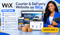 do wix delivery company website courier website parcel tracking website