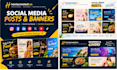 design social media posts and banners