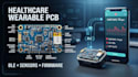design healthcare wearable pcb with ble, sensors and firmware
