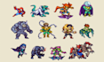 do isometric pixel art character pokemon trainer top down pixelart sprite sheet
