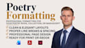 do poetry book formatting and book layout