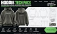 hoodie tech pack for streetwear clothing and factory ready production