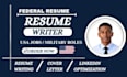 create ats optimized resume cv for federal and USA jobs