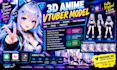 3d anime vtuber model vrm avatar character rigging face tracking vroid vseeface