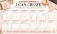 design aesthetic custom printable daily weekly monthly planner