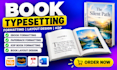 do book formatting book layout design book typesetting