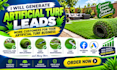 generate artificial turf leads through facebook and google ads