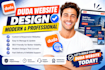 redesign and design duda website, duda landing page using duda website builder