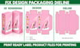 fix design packaging dieline, print ready label product files for printing
