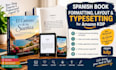 do spanish book layout, typesetting and formatting for amazon KDP