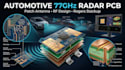 design automotive 77ghz radar pcb, pacth antenna and rogers stackup
