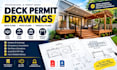 create a deck plans, deck permit drawings, patio and pergola plans