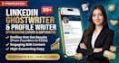 be your linkedin profile writer, ghostwriter, optimization expert,copywriter