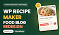 design a wp recipe maker template and redesign your food blog