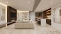 do basement interior design, game, gym room, 2d remodel plan with 3d rendering