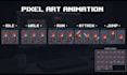 create pixel art sprite sheets, game sprites and animations