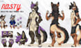 custom furry reference sheet for your oc fursona character design furry nsfw art