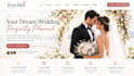 design wix wedding planner website catering event booking website